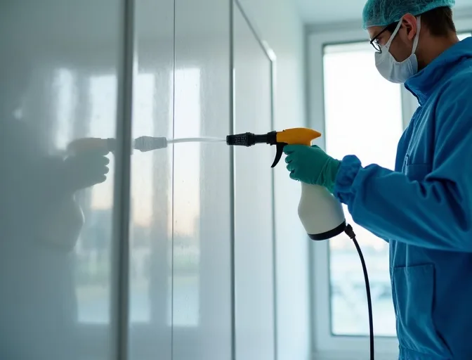 Application d&eacute;sinfectant professionnel