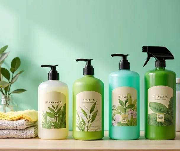 Produits de nettoyage &eacute;cologiques certifi&eacute;s avec labels environnementaux