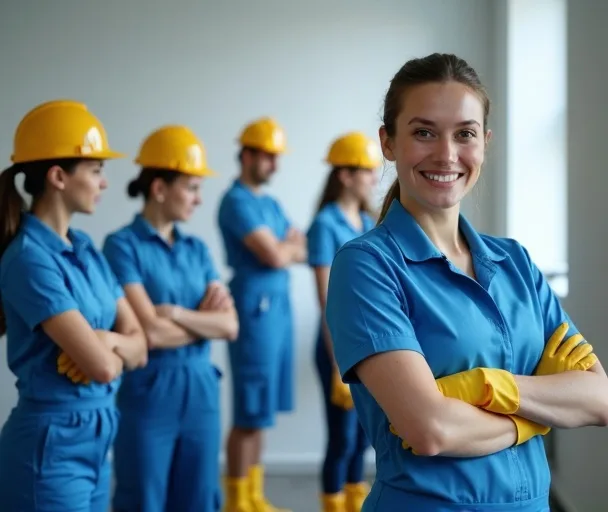 &Eacute;quipe form&eacute;e nettoyage professionnel copropri&eacute;t&eacute;s