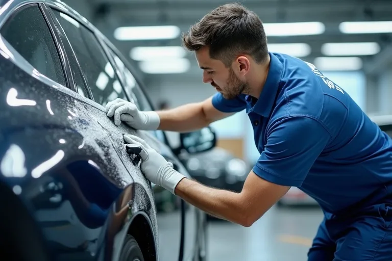 Processus de nettoyage automobile professionnel