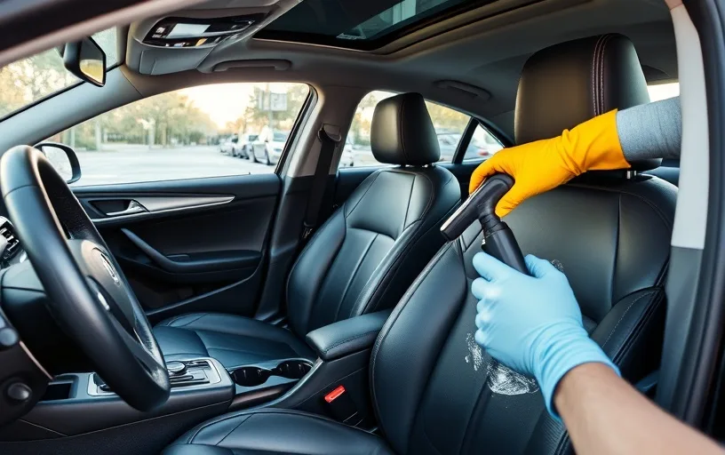 Service de nettoyage int&eacute;rieur automobile professionnel